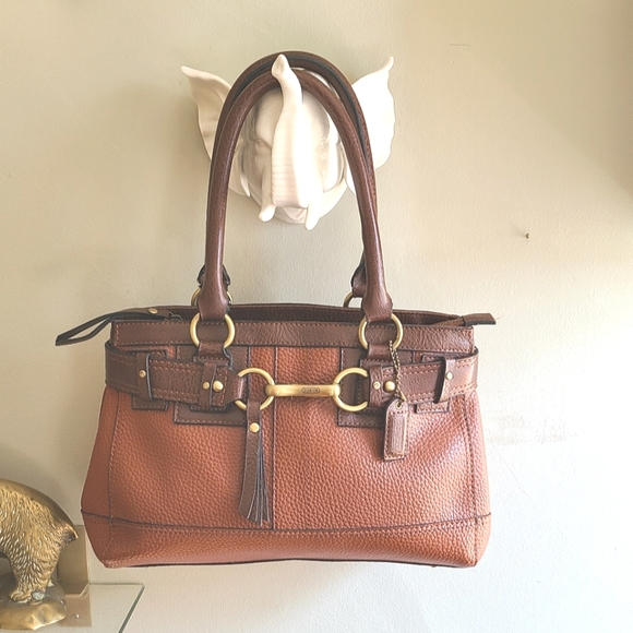 Coach Handbags - Coach Pebbled Leather Shoulder Bag